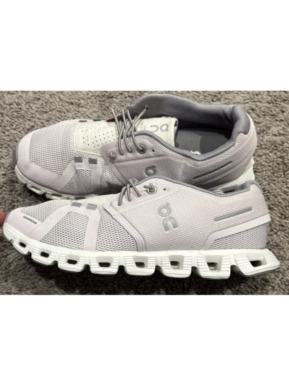 On Trainers Size 8 Women's Pink Cloud 5 Athletic Performance Gym Running Shoes